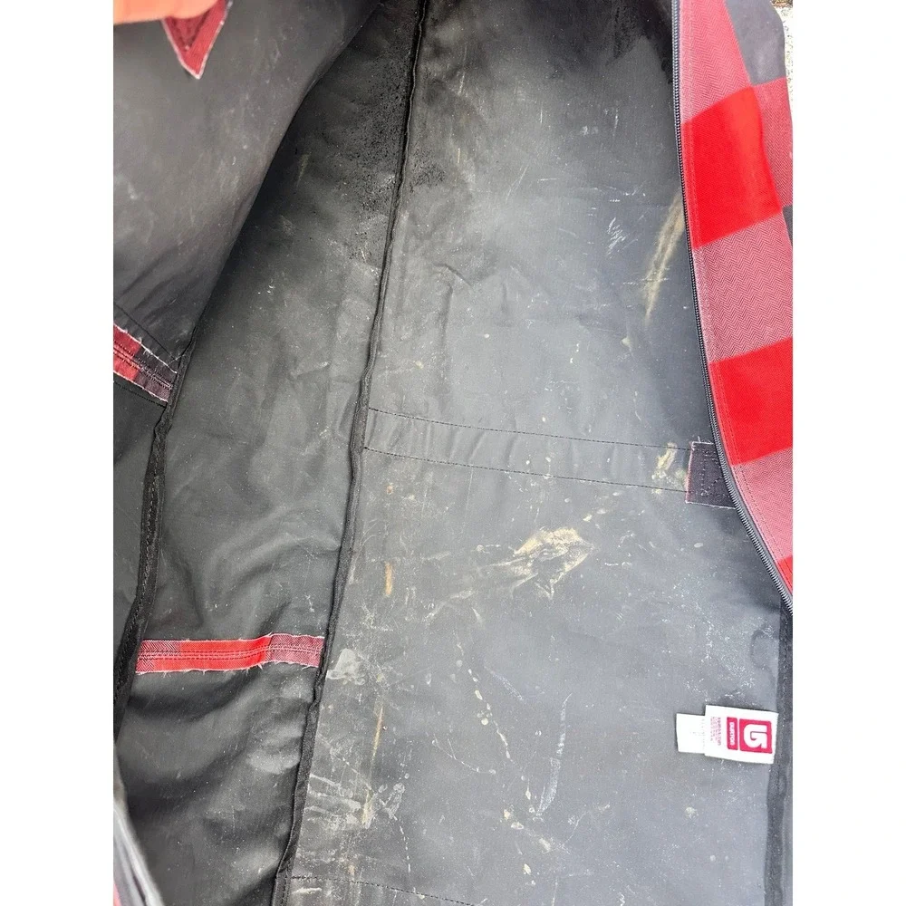 Burton Black‎ Red Plaid 68inches Snowboarding Bag with Over The Shoulder Strap